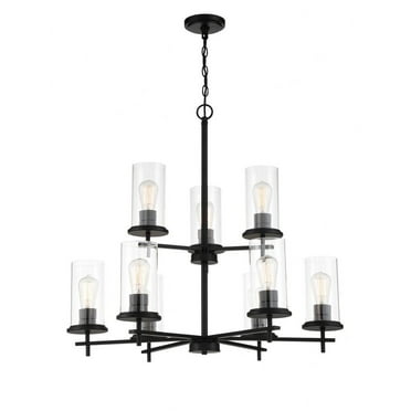 9 Light Chandelier-Coal Finish    -Traditional Installation Minka Lavery 4099-66A