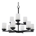 thumbnail image 1 of 10206FTBK Maxim Lighting Corona-9 Light Chandelier in Contemporary style-28 Inches wide by 23 inches high     -Traditional Installation, 1 of 3