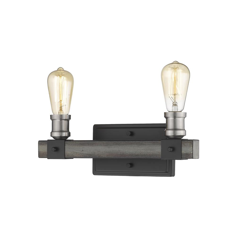 Matte Black 31-Inch 9-Light Metal Chandelier with Glass Shades