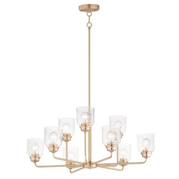 12277CDHR Maxim Lighting Acadia - 9 Light Chandelier -Traditional Installation