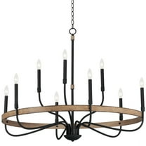 9 Light Chandelier     -Traditional Installation Maxim Lighting 14449Dwbk