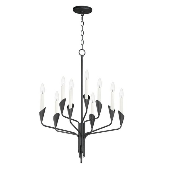 24349BK Maxim Lighting Calyx - 9 Light Chandelier     -Traditional Installation
