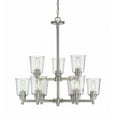 thumbnail image 1 of 9 Light Chandelier in Fusion Style 28 inches Wide By 29 inches High-Brushed Nickel Finish Bailey Street Home 372-Bel-2959203, 1 of 1