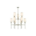 thumbnail image 1 of 9 Light Chandelier in Transitional Style-38.75 inches Tall and 38 inches Wide-Brushed Nickel Finish Bailey Street Home 372-Bel-4652276, 1 of 1