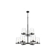 thumbnail image 1 of 9 Light Chandelier in Transitional Style-47 inches Tall and 38 inches Wide-Matte Black Finish Bailey Street Home 372-Bel-4652214, 1 of 1