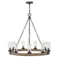 thumbnail image 1 of 9 Light Large Outdoor Low Voltage Hanging Lantern in Rustic Style 30 inches Wide By 27.75 inches High-Sequoia Finish-Led Lamping Type-E26 Medium, 1 of 8