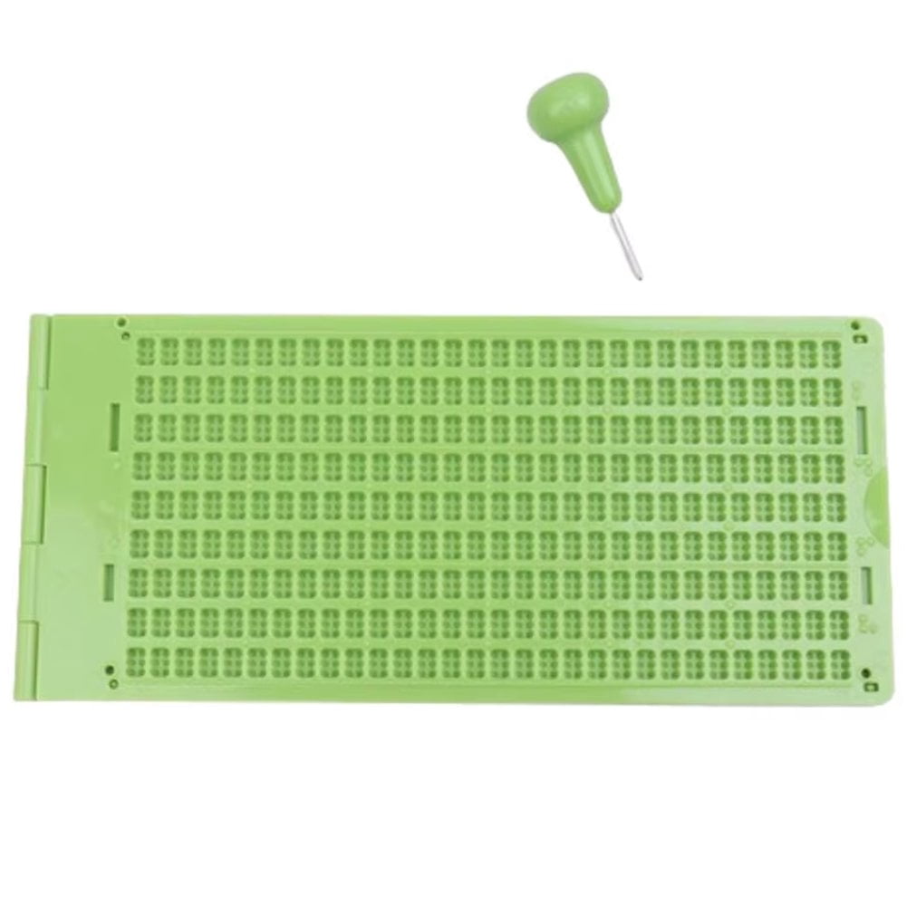 9 Lines 30 Cells Braille Writing Slate with Stylus Portable Braille ...