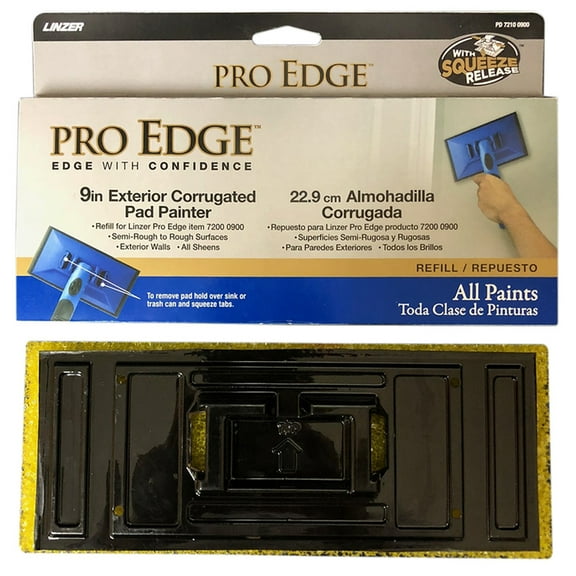 9 Linzer PD 7210-0900 Blue Pro Edge Exterior Corrugted Pad Painter Refill