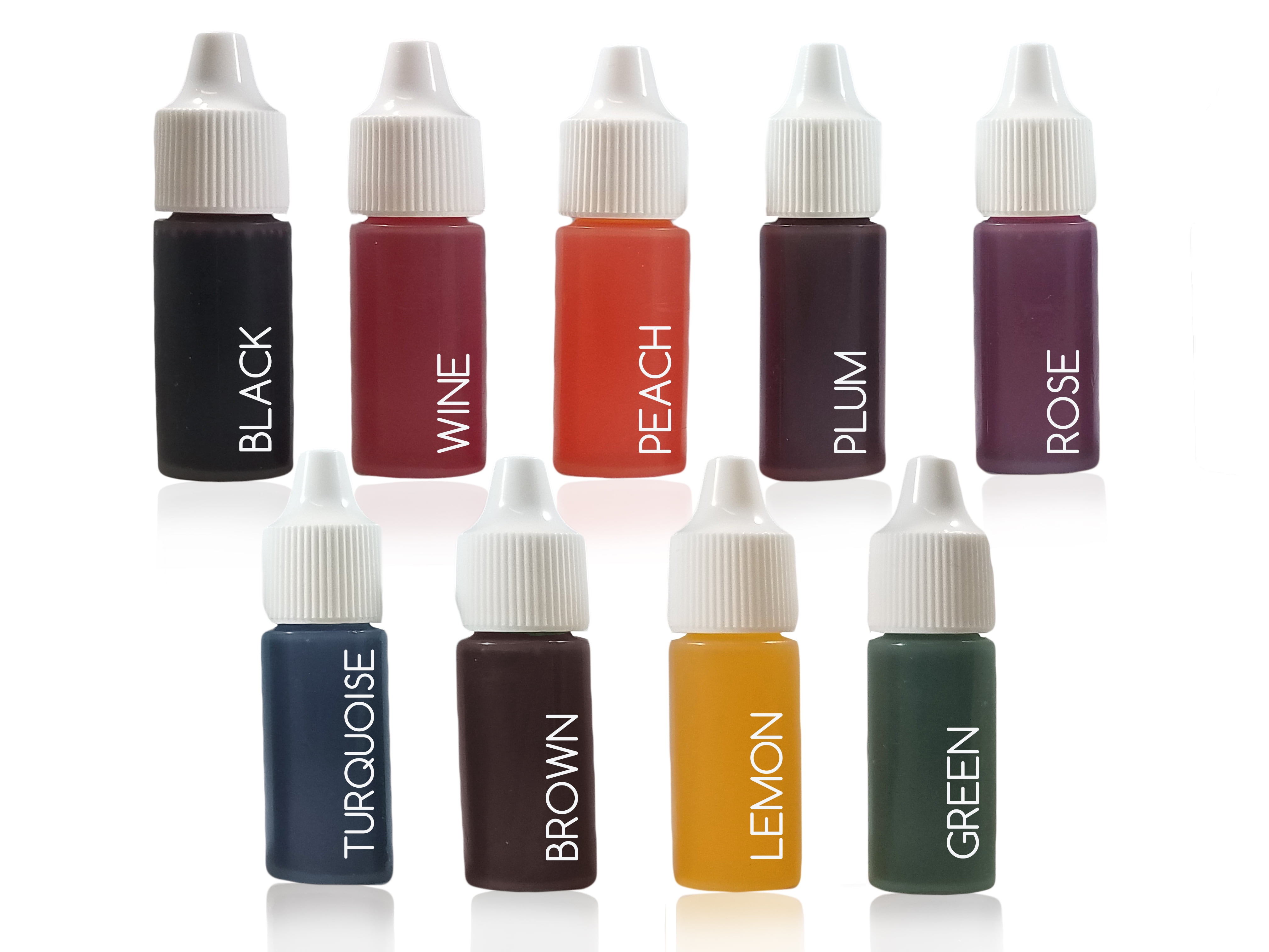 Bath Bomb Soap Dye for Soap Making - 10 Bottles of Liquid Colors