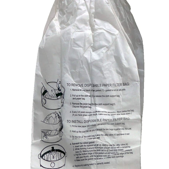 (9) MD Modern Day 12 gallon 721H 721-5 Style Central Vacuum System Bags