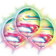 thumbnail image 1 of 9" Marble LED Light up Balloons, 3 Count by Unique (Pack of 8), 1 of 1