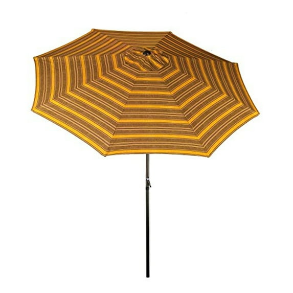 9' Market Umbrella Aluminum, Crank & Tilt, Calista Stripe