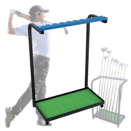 9 Metal Clubs Stand Golf Club Organizer Golf Putter Storage Display Rack