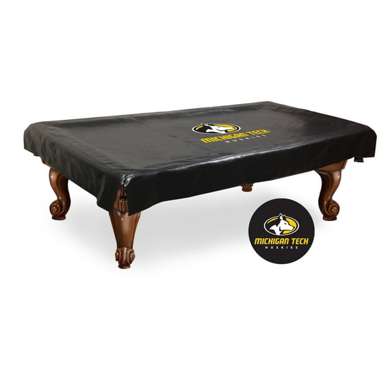 9' Michigan Tech University Pool Table Cover