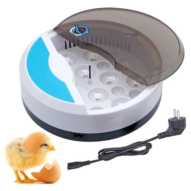 9 Mini Eggs Incubator Brooder Bird Quail Chick Hatchery Incubator