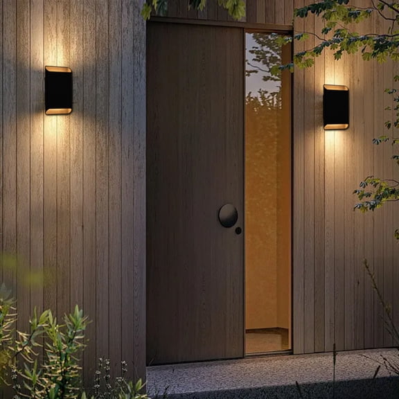 9" Modern Outdoor Led Wall Sconce 2 Packs