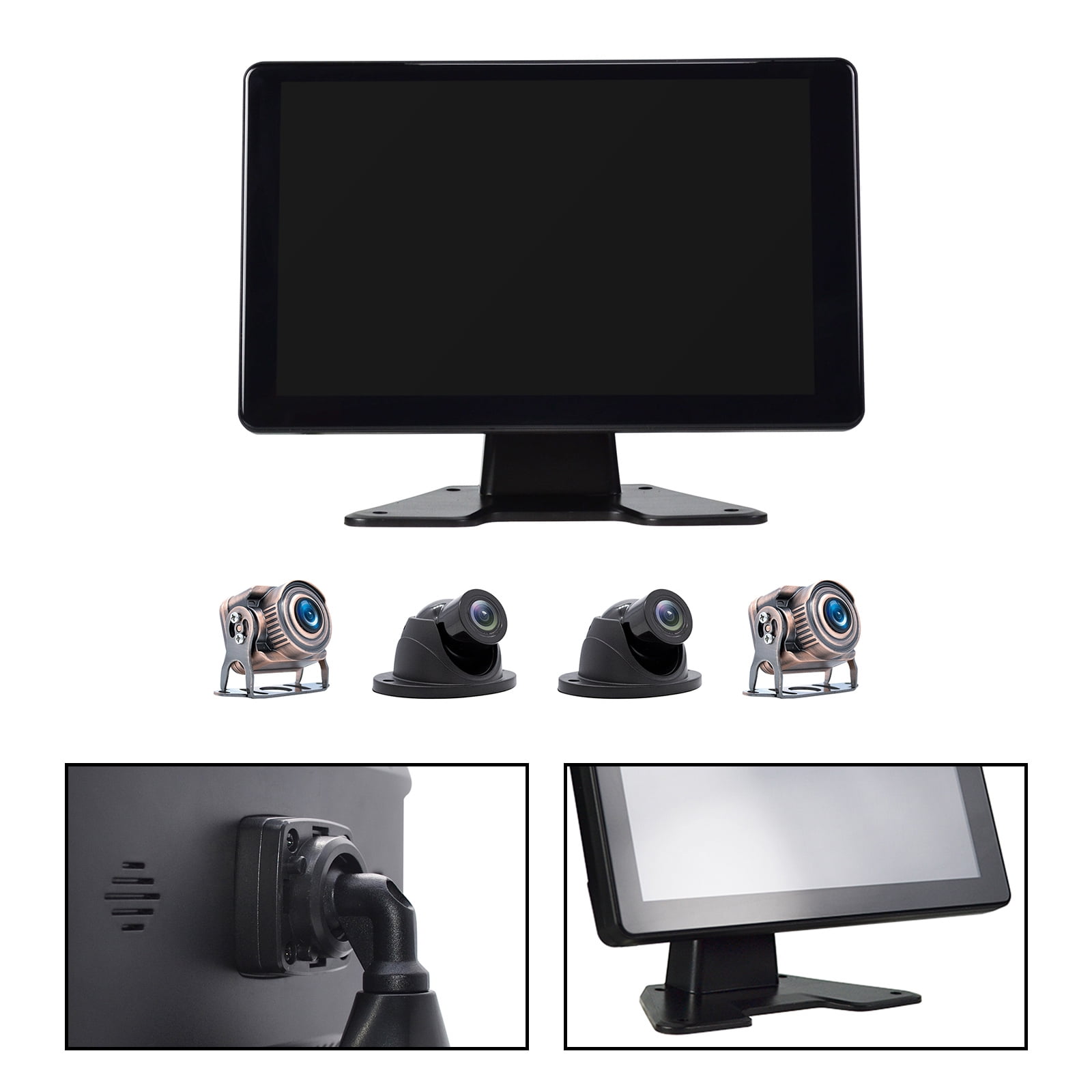 9" Monitor DVR Driving Video Recorder Touch Screen for RV Truck Bus + 4