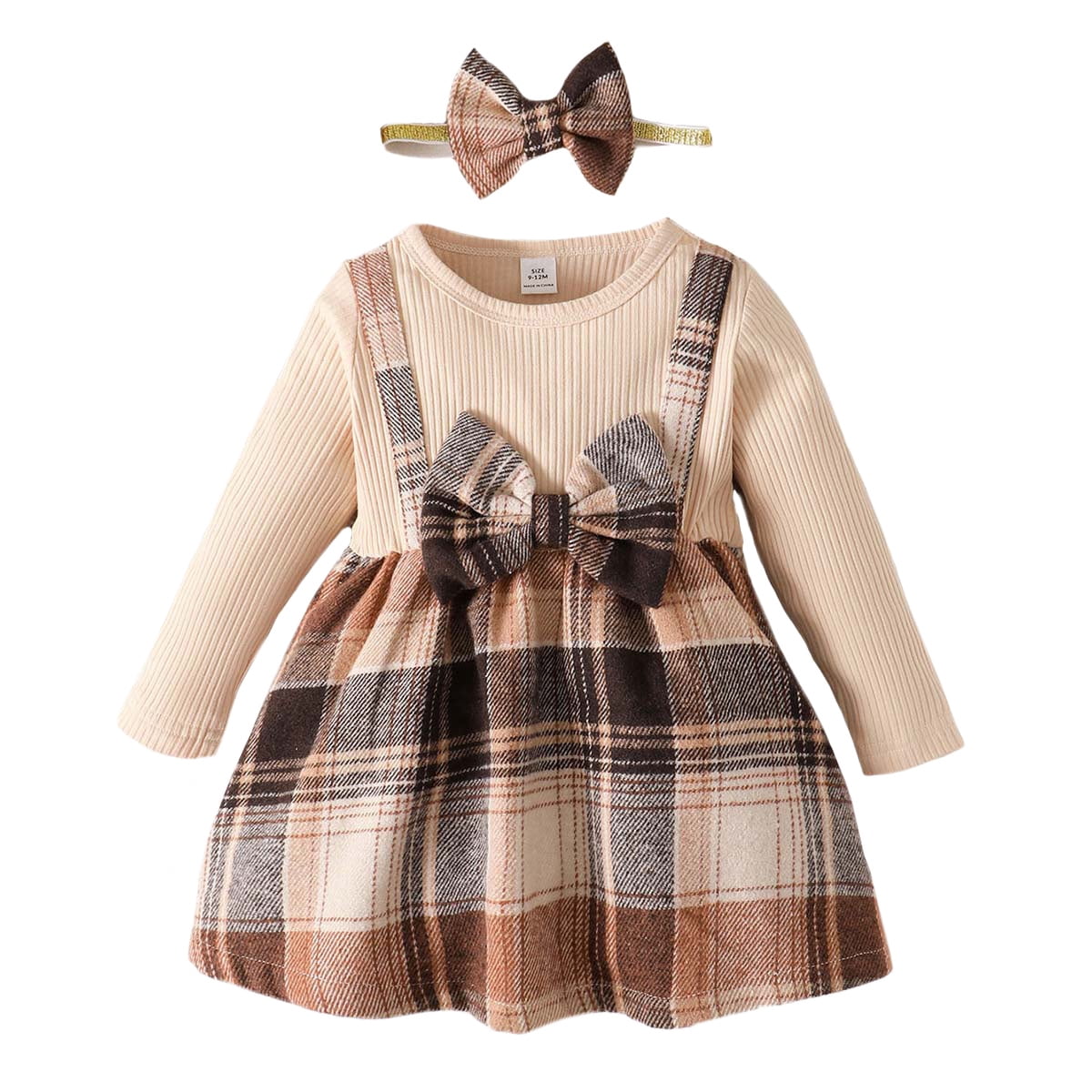 9 Months Baby Girls Dress 12 Months Girls Long Sleeve Dress Infant
