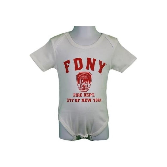 9 Months Boys Screen Printed Bodysuit White Red