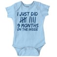 thumbnail image 1 of 9 Months On The Inside Tally Marks Romper Boys or Girls Infant Baby Brisco Brands 6M, 1 of 6