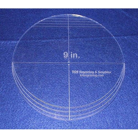 9" Multi Circle - No Seam ~ 1/4" Thick - Long Arm -Multi Use