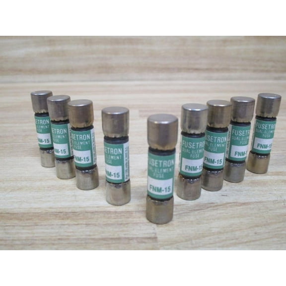 9 NEW BUSSMANN FNM-15 FUSES FNM15