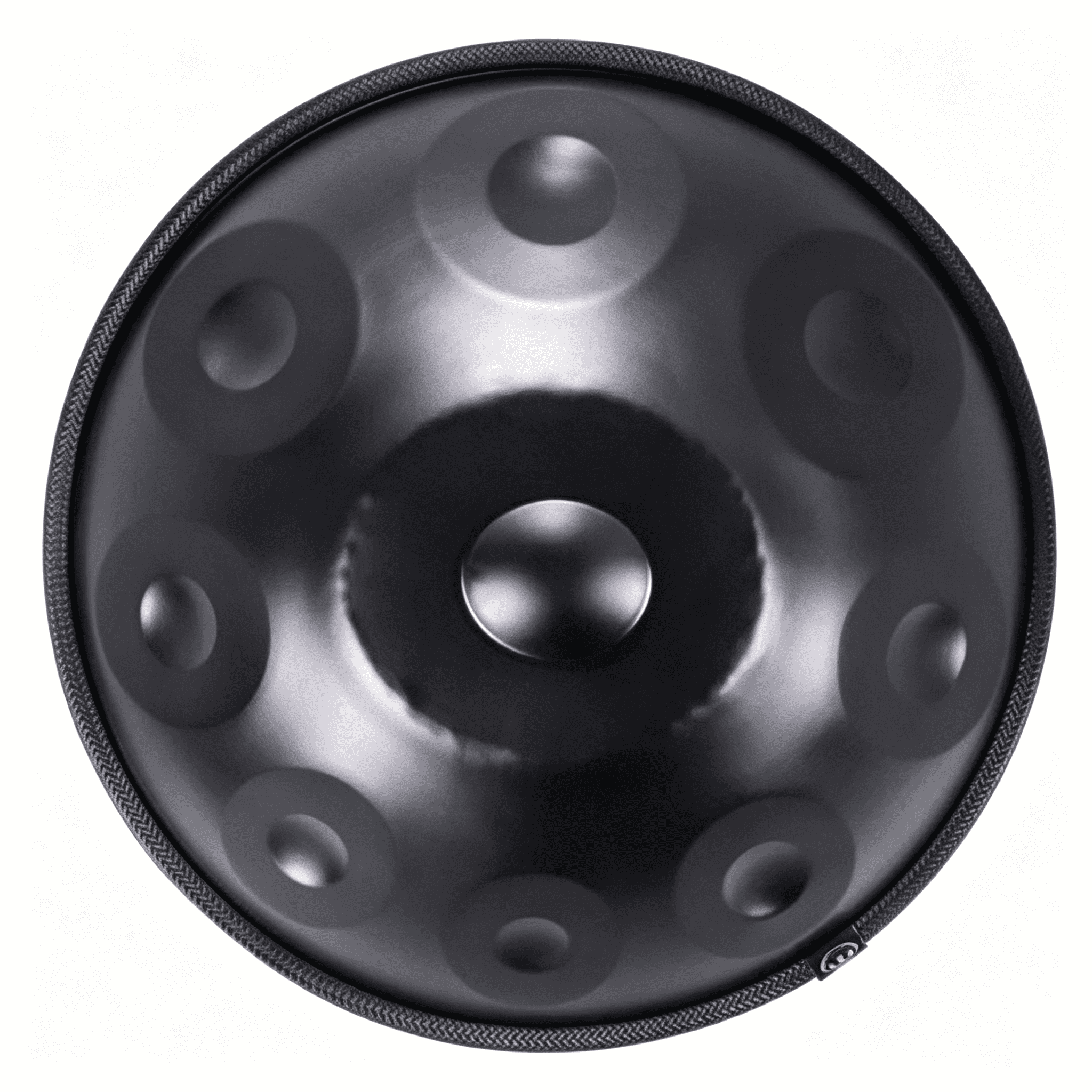 9 Notes Black Solid Color Handpan Drum Steel Percussion Instrument