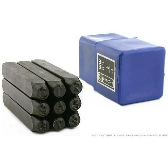 9 Number Punch Jewelers Metalsmith Stamp Bench Tool 6mm