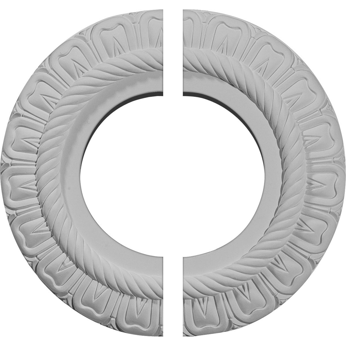 9-Inch Unfinished Round Split Ceiling Medallion