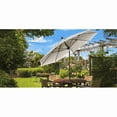 thumbnail image 1 of FiberBuilt Home 9TCRW-T-Forest Green 9 ft. Octagonal Home Terrace Tilt Umbrella 8 Rib Crank with Forest Solution Dyed Acrylic Canopy, White & Green, 1 of 1