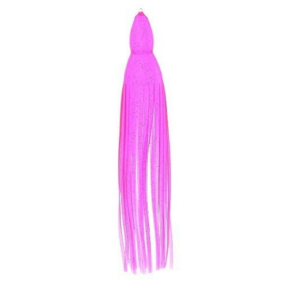 9" Octopus Lure Skirt | 50 Colors | UV Trolling Lure Replacement Skirt | 2 Pack (Pink/Holo Fleck - 38)