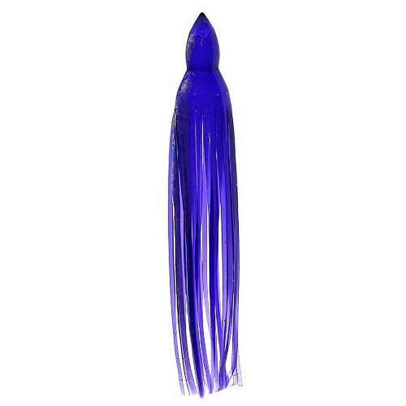 9" Octopus Lure Skirt | 50 Colors | UV Trolling Lure Replacement Skirt | 2 Pack (Purple/Foil - 20)