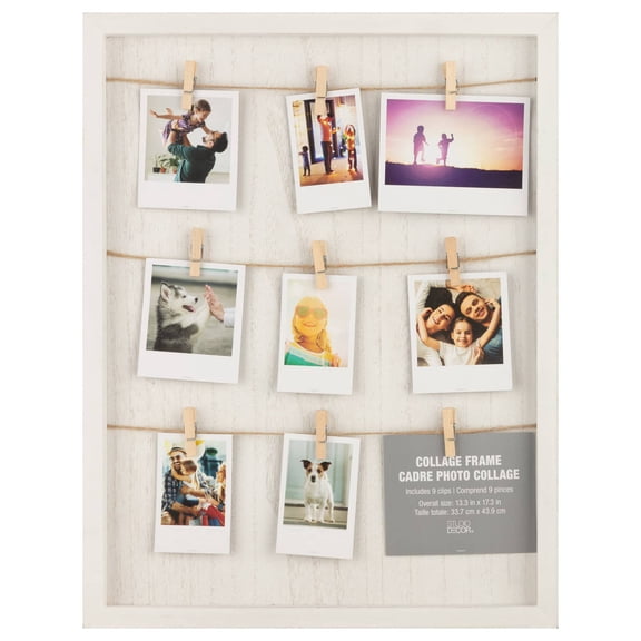 Studio Decor 9 Opening White Board Frame with Clips