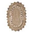 thumbnail image 1 of 9â€™ Oval Shaped Natural Toned Area Rug, 1 of 5