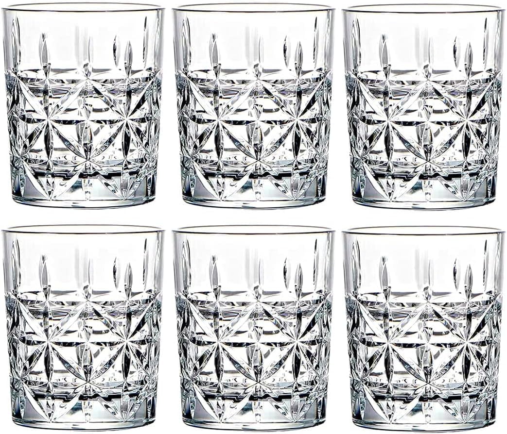 9 Oz Set of 6 Unbreakable Tritan Drinking Glasses BPAFree Plastic