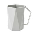 thumbnail image 1 of 9 Oz Small Plastic Coffee Cups with Handles (Grey) 3.5 Inch Reusable or Disposable Plasitc Tea Cups with Handles for Party & Wedding Cafe, Disposable Mugs for Hot Drinks & Cold Drinks, 1 of 2