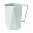 thumbnail image 1 of 9 Oz Small Plastic Coffee Cups with Handles (Mint Green) 3.5 Inch Reusable or Disposable Plasitc Tea Cups with Handles for Party & Wedding Cafe, Disposable Mugs for Hot Drinks & Cold Drinks, 1 of 2