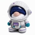 9 PC Crochet DIY Kit, Blue Cloth Character Craft Project, 8.66 x 8.66 x ...