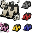 thumbnail image 1 of 9 PCS Full Set Universal Car Seat Cover, Embroidered Butterfly Pattern Automotive Cushion Protector for Sedan SUV Truck, Stylish Vehicle Interior Decoration Apparel Accessories, 1 of 9