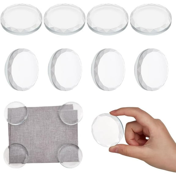 9 PCS Glass Fabric Pattern Weights Clear Fabric Weights for Pattern Cutting Samples Cutting Weight Accessories for Sewing Dressmaking 2.12x0.31inch