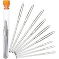 9 PCS LargeEye Blunt Needles, Stainless Steel Yarn Knitting Needles