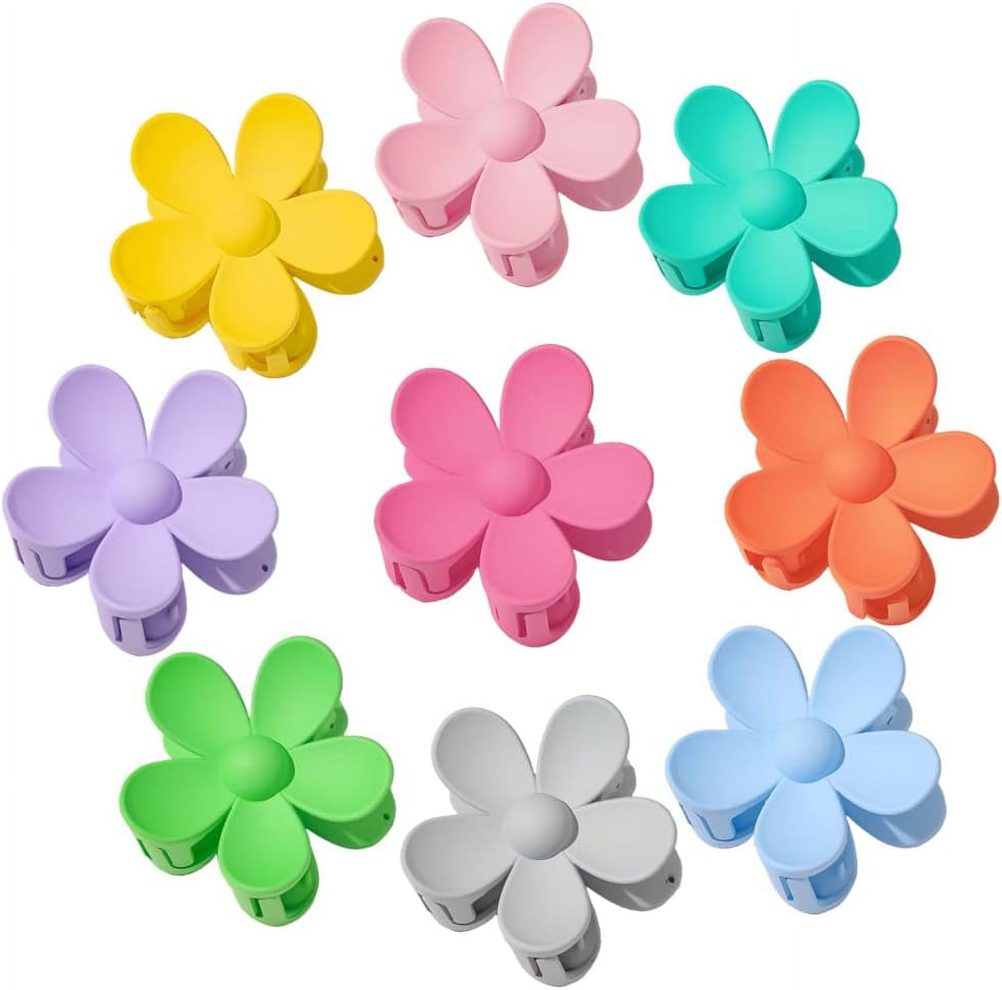 9 PCS Large Flower Hair Clips Cute Flower Clips, for Hair Accessories
