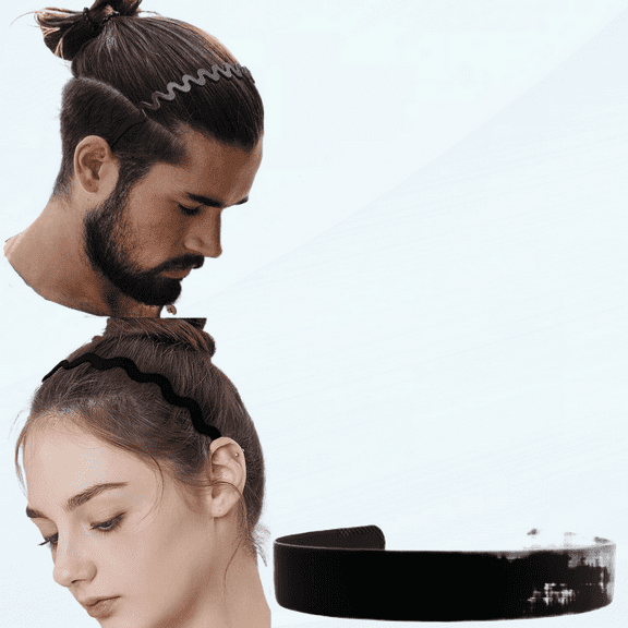 9 PCS Plastic Headbands for Women, Comb Headbands Non Slip, Black Wide Head Bands with Teeth, Hair Bands for Women Girls Men Teen