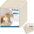 thumbnail image 1 of 9 PCS Reusable Cheesecloth, Grade 32,16x16 Inch,20x20 Inch,24x24 Inch Hemmed Cheese Cloths for Straining Craft,Completely Cotton Unbleached Cloth Strainer for Cooking, Baking, Juicing, Cheese Making, 1 of 7