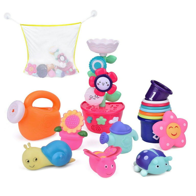 Girl Bath Toys Bathtub Toys With Strong Suction Cups For Toddlers