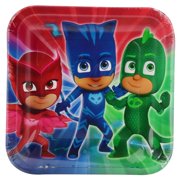 9" PJ Masks Square Paper Party Plate, 8ct
