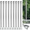 9 Pack 13/8" Chain Link Fence Extender, 25.2" Fence Extension Height