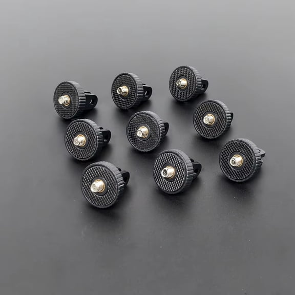 9 Pack 1/420 Screw Tripod Mount Adapter, Universal Action Camera Tripod Conversion Adapter Compatible with GoPro Hero Series, YI 4K, SJ4000, EKEN H9R Action Cameras