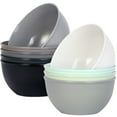 thumbnail image 1 of 9 Pack 10 Ounce Plastic Bowls, Kids Plastic Bowls, Set of 9 (9 Urban Colors) YE431.678, 1 of 4