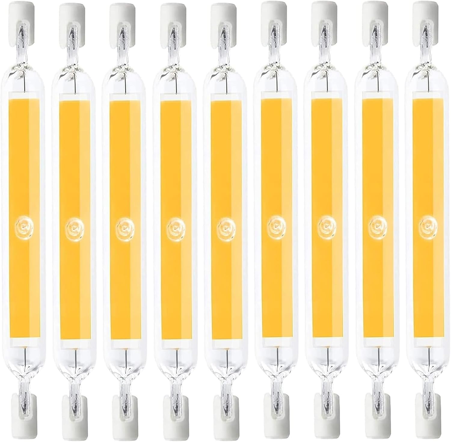 9 Pack 10W 78mm R7S LED Light Bulbs, Double Ended R7S LED Bulb 78mm 100W Halogen Bulb Replacement T3 Base, 360° Beam Angle Work Bulbs for Garage Work Light Reading Floodlight,Natural White 4000k